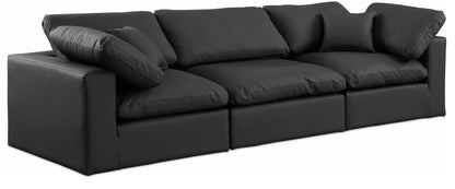 Comfy - Faux Leather Modular Sofa 3 Seats