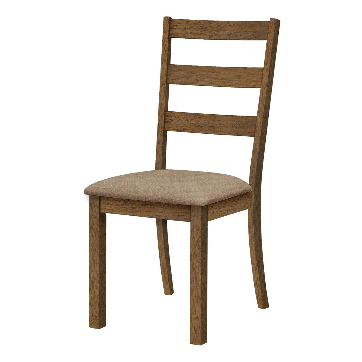 Dining Chair, Side, Upholstered For Dining Room, Transitional (Set of 2) - Beige