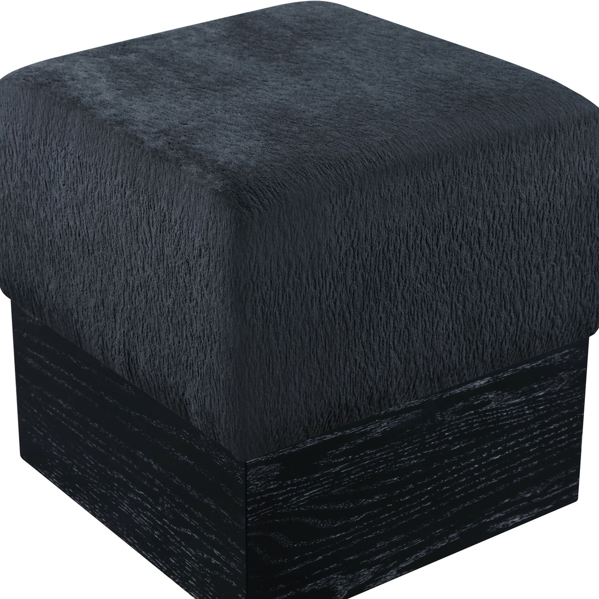 Havre - Ottoman / Stool With Black Base