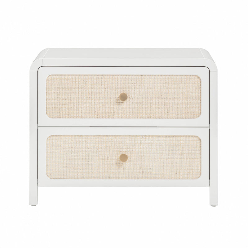 Patty - Rattan 2-Drawer Nightstand
