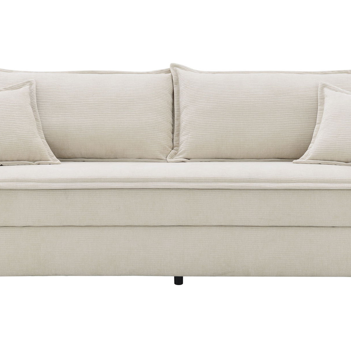Elisea - Sleeper Sectional Sofa With 2 Toss Pillows - Beige