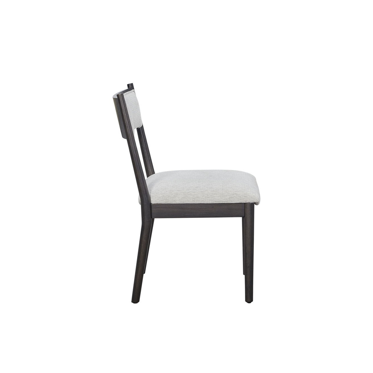 Comfortable Upholstery Cresent Chair (Set of 2) - Peppercorn