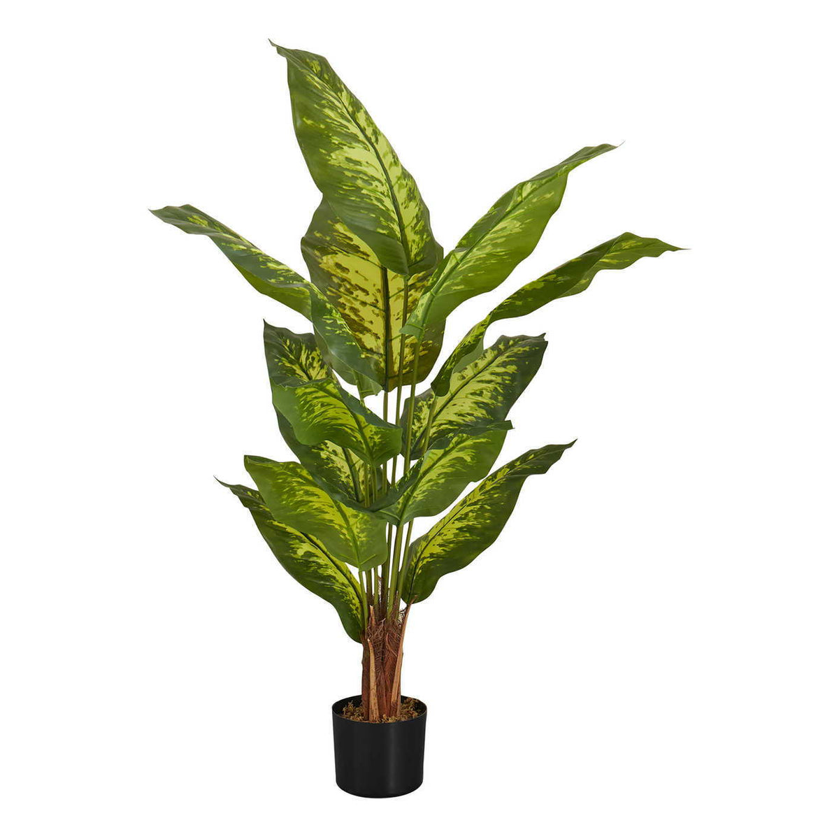 47" Tall, Artificial Plant, Evergreen Tree, Indoor, Faux, Fake, Floor, Greenery, Potted, Real Touch, Decorative - Green / Black