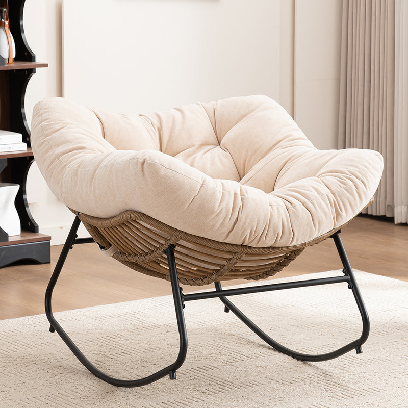 Modern Chenille Rocking Chair - Chenille