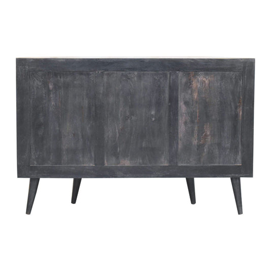 T Bar Quad Cabinet - Ash Black