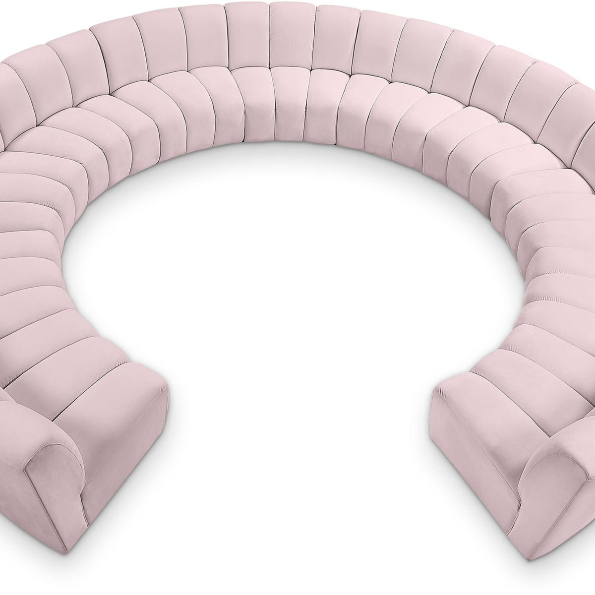 Infinity - 11 Piece Velvet Modular Sectional