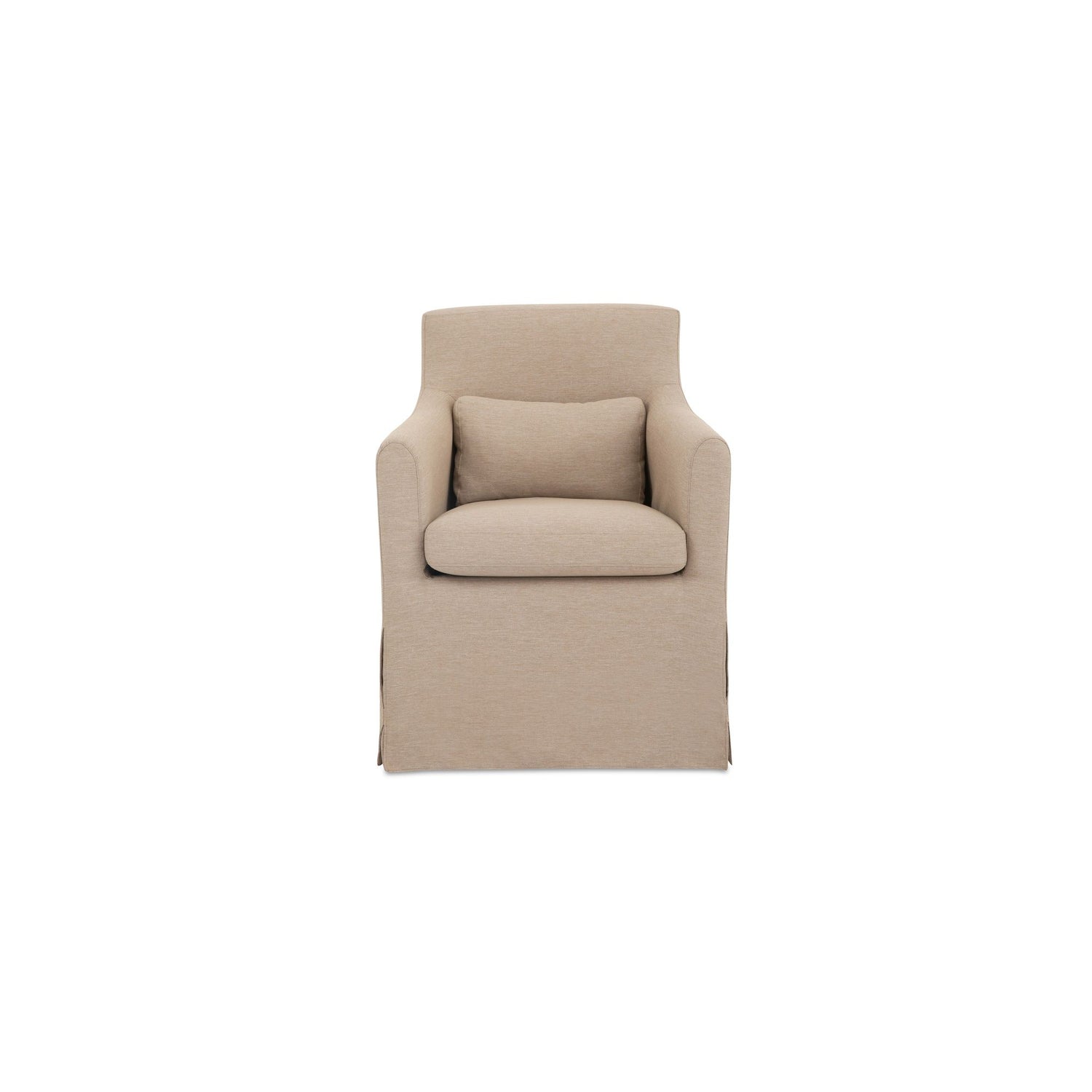 Lydia - Outdoor Slipcover Dining Chair - Light Brown