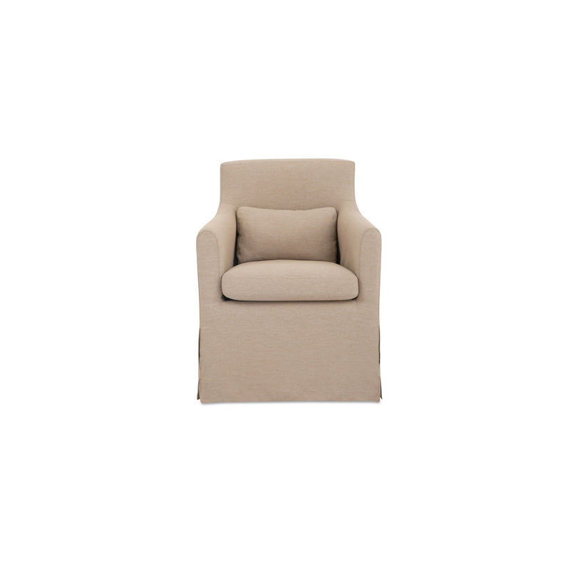 Lydia - Outdoor Slipcover Dining Chair - Light Brown