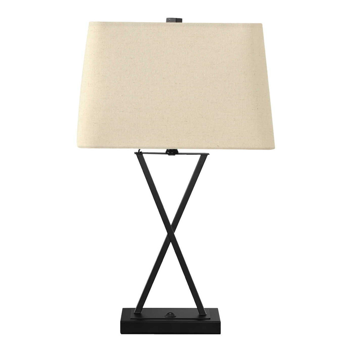 Lighting, Table Lamp, USB Port Included, Resin, Transitional - Black