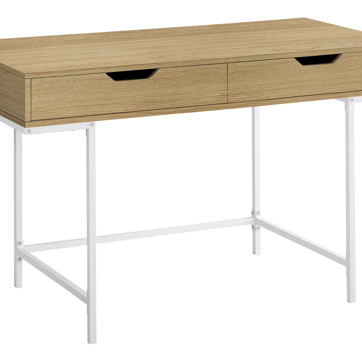 Computer Desk For Home Office, Storage Drawers, Marble Look Contemporary & Modern