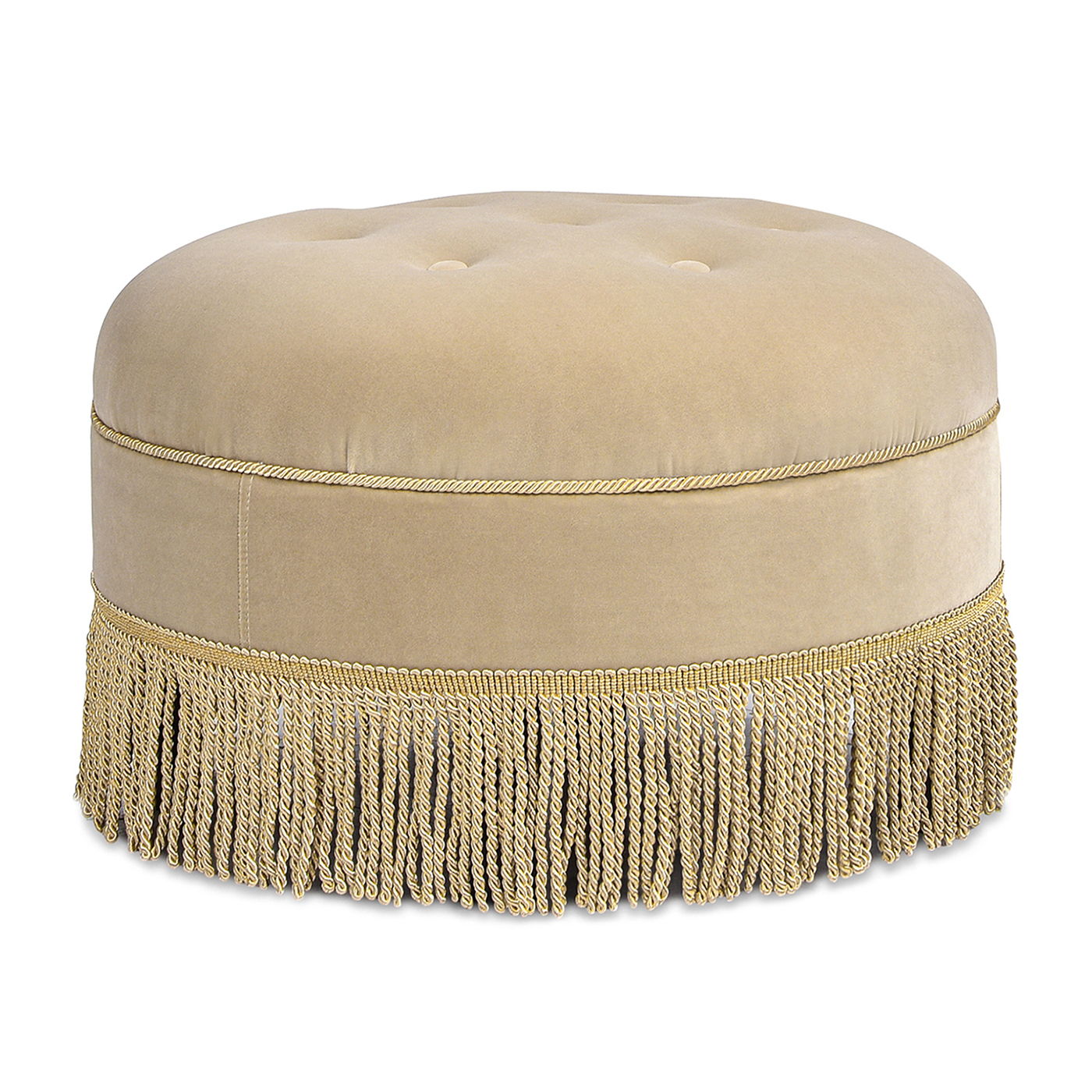 Yolanda - Round Upholstered Accent Ottoman