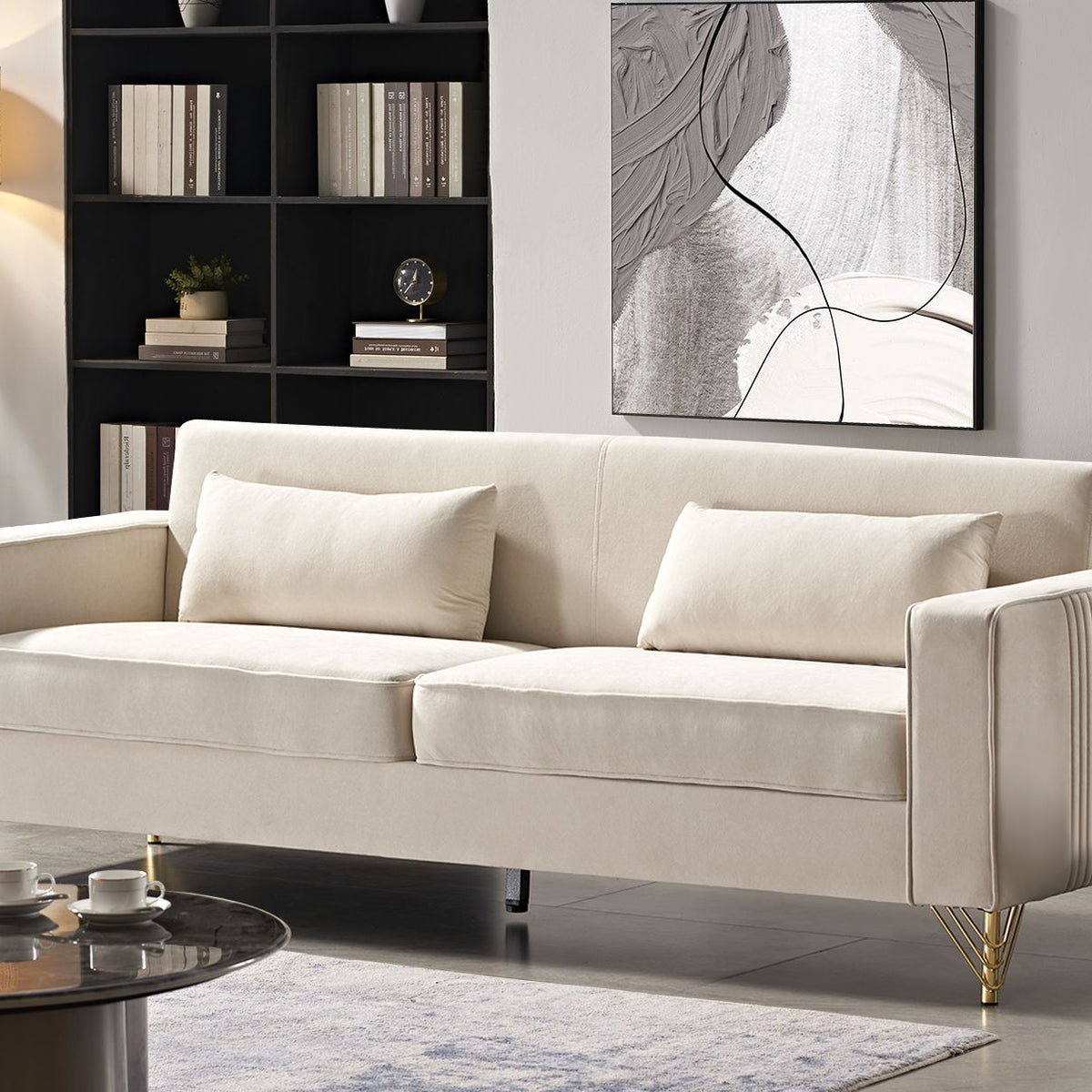 Aesthetic 3 Seater Couch With Classic Modern Appeal And Luxurious Soft Comfort