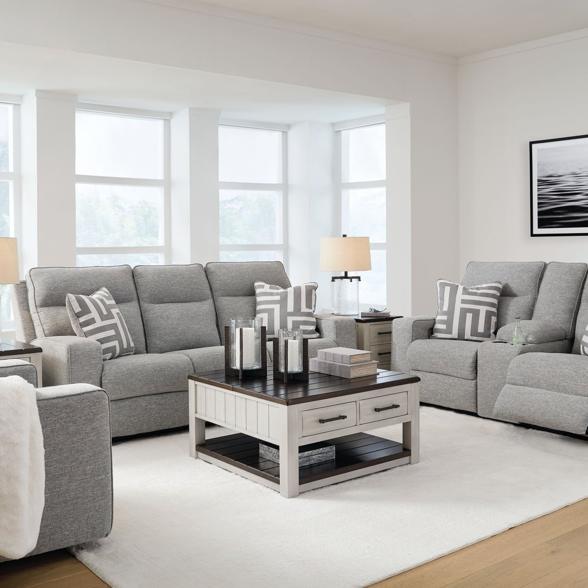 Biscoe - Reclining Living Room Set