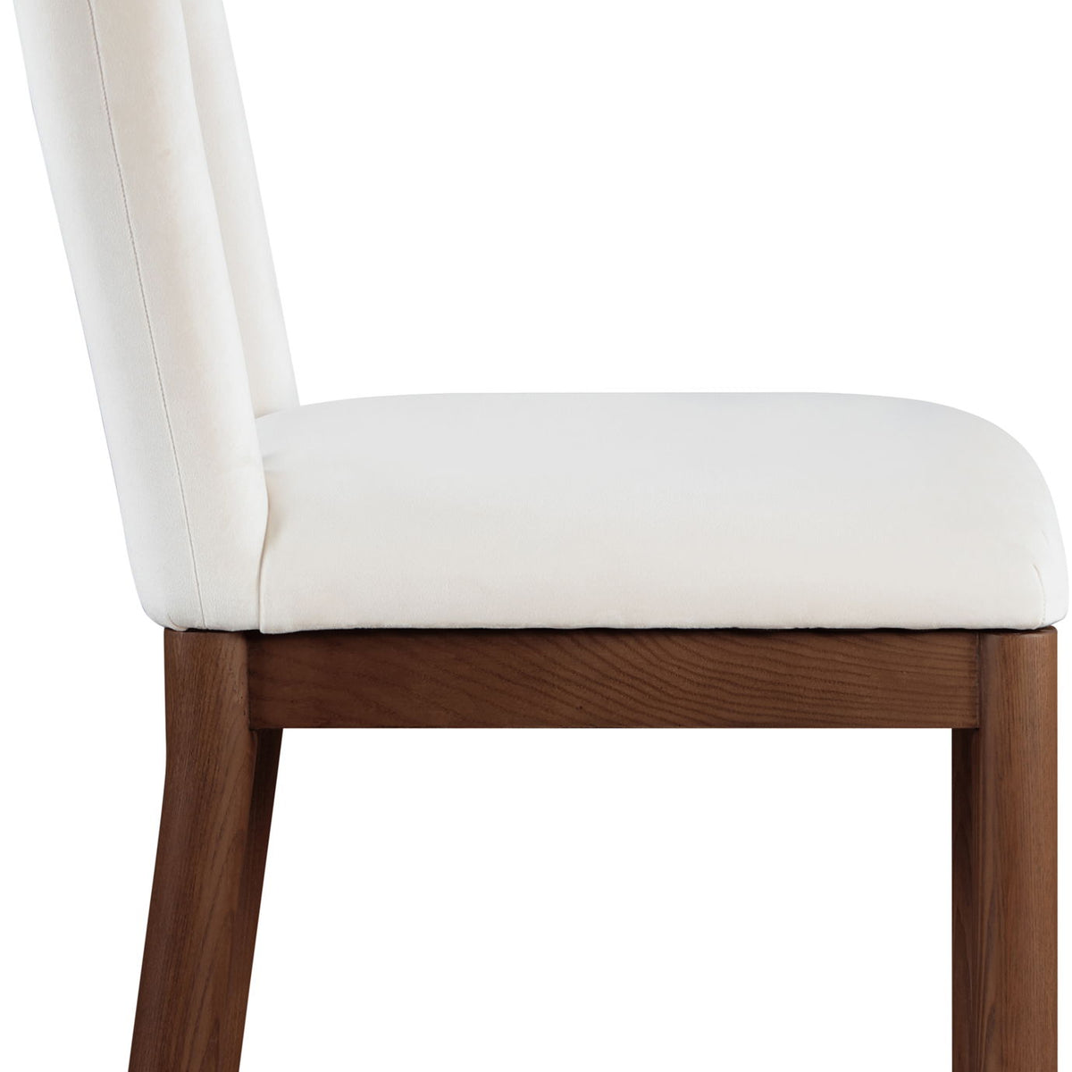 Conrad - Velvet Dining Chair With Brown Legs