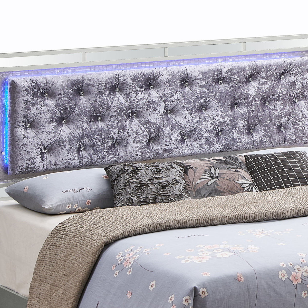Madison - Upholstered Bed With LED