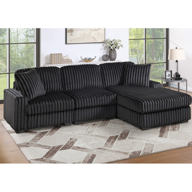 Sectional Sofa Set With Reversible Chaise, Living Room Furniture