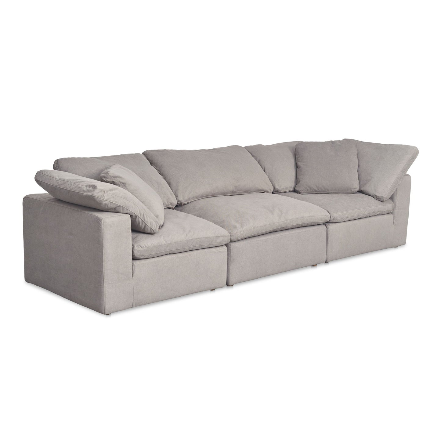 Clay - Modular Sofa Performance Fabric - Light Gray