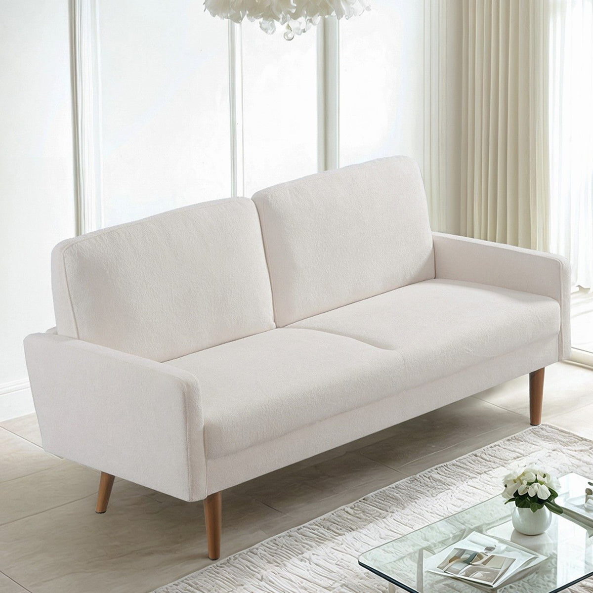 Sofa, European Style With Sleek Design, Modern & Vintage Flair, Upholstered 3 Seater Couch