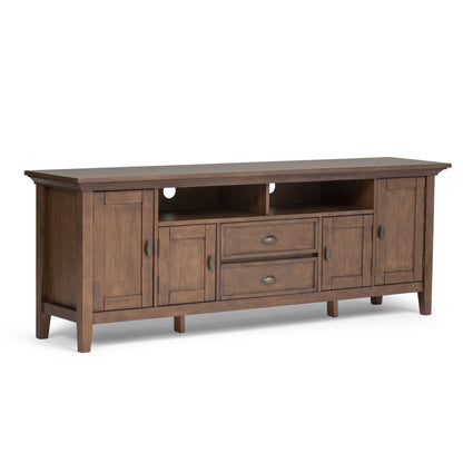 Redmond - TV Media Stand - Rustic Natural Aged Brown