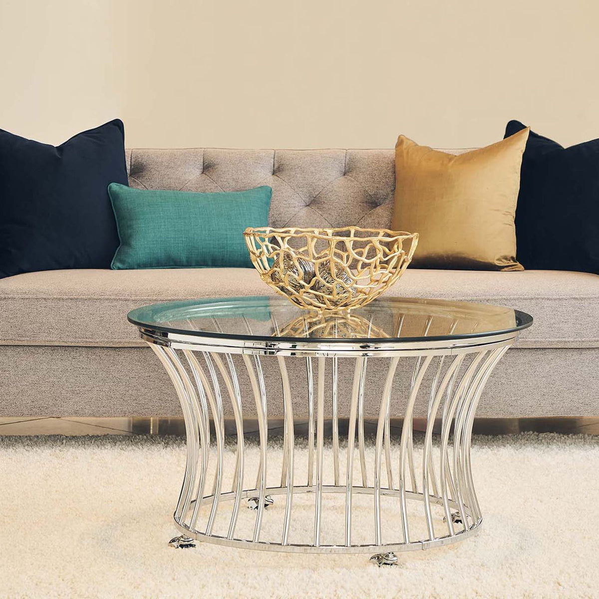 Emma - Coffee Table - Chrome