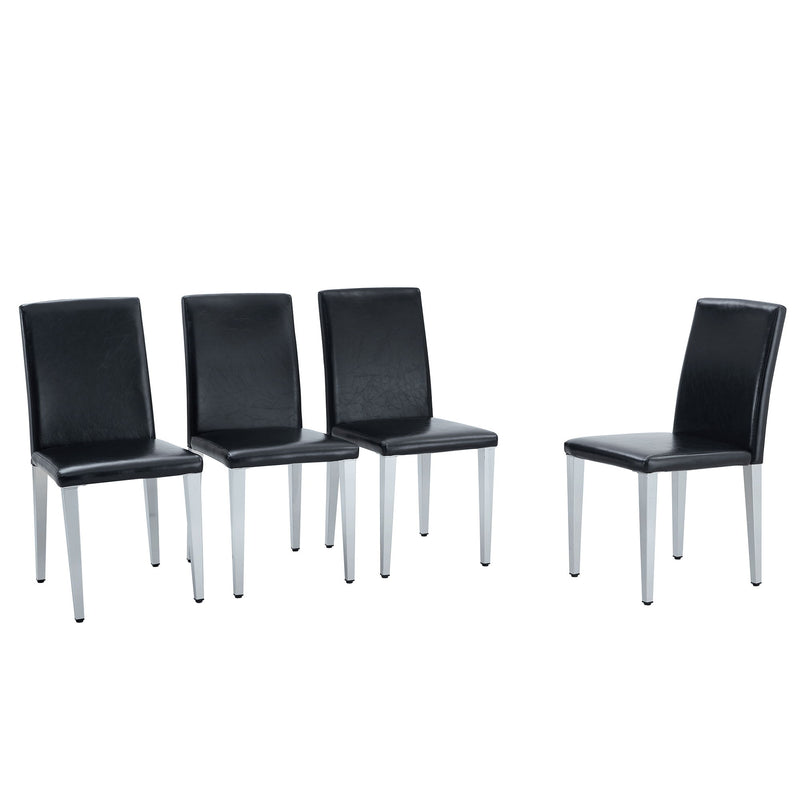 Elegant Upholstered Chairs & Metal Legs