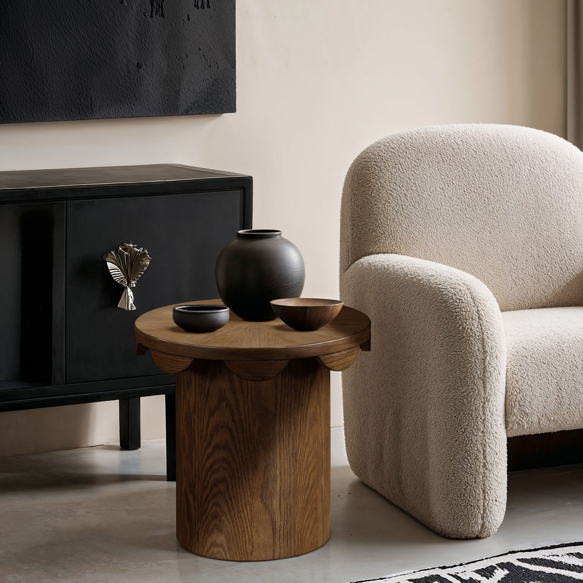 Dahlia - Oak Veneer Table