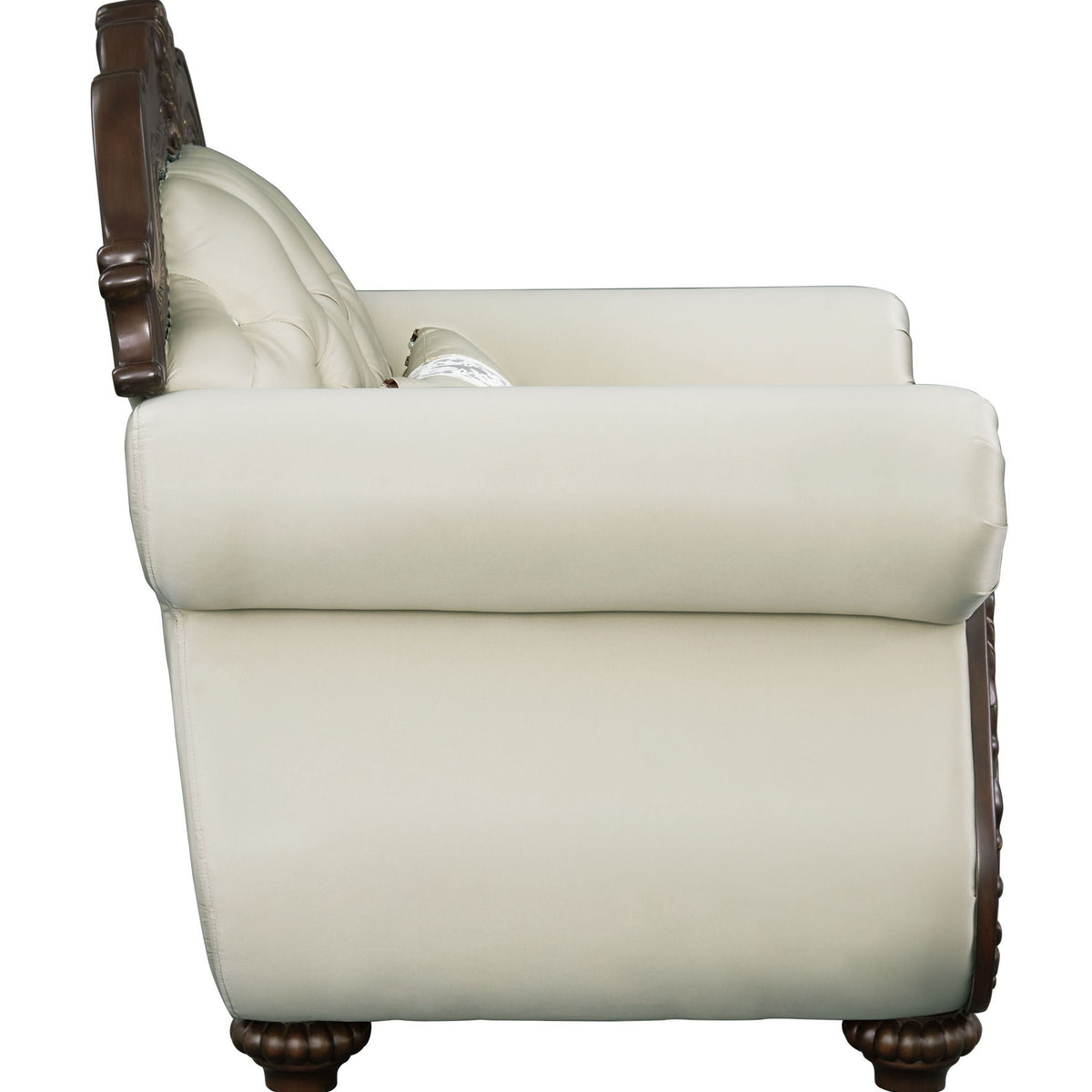Pierce - Chair With Pillow - Beige / Cherry