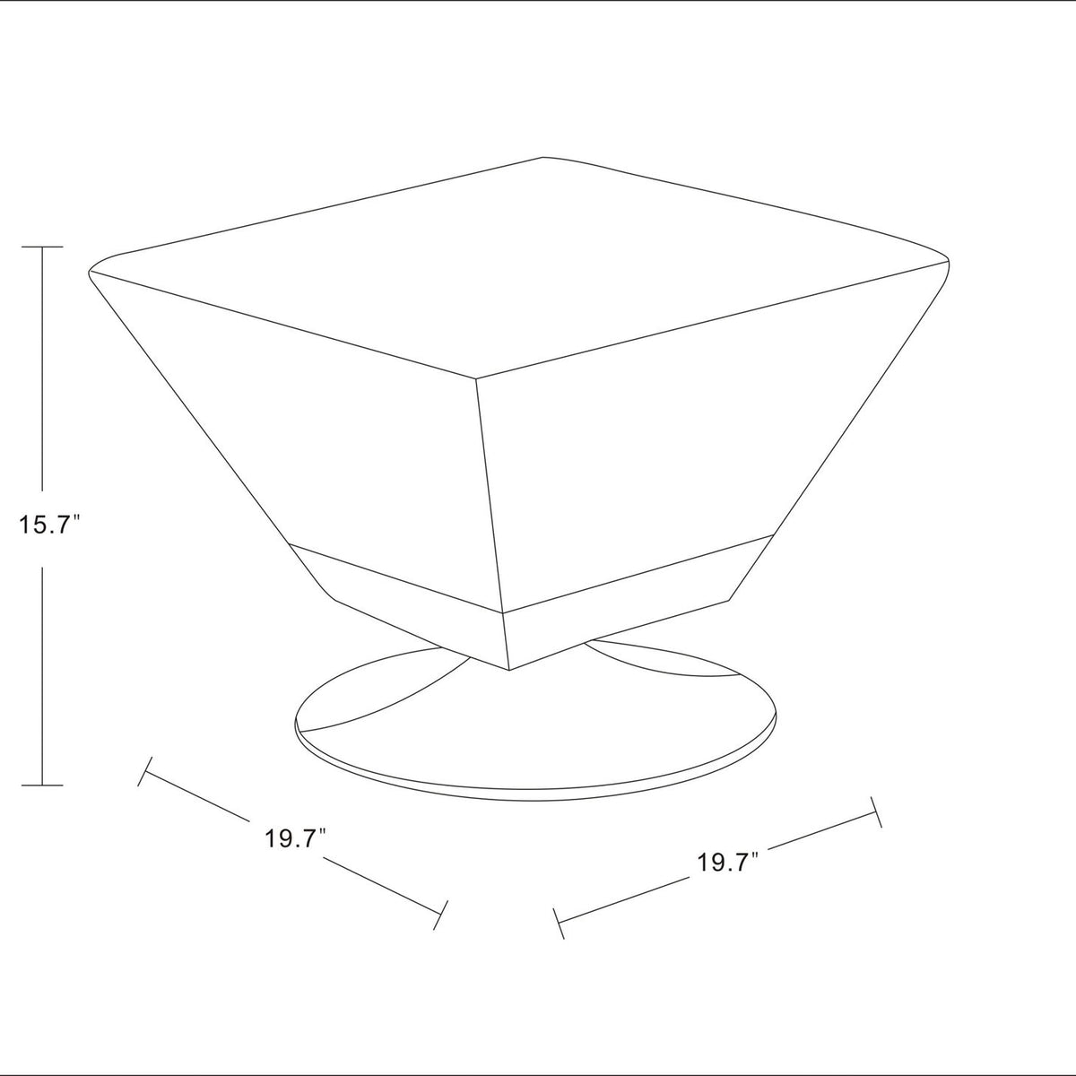 Manhattan Diamond - Accent Ottoman