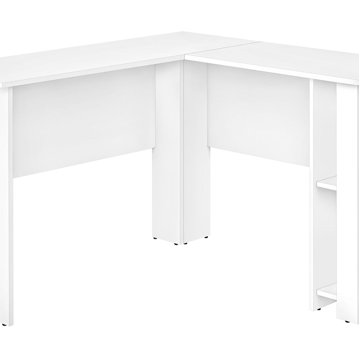 Computer Desk, Home Office, Corner, Storage Shelves, L Shape, Laptop, Contemporary & Modern