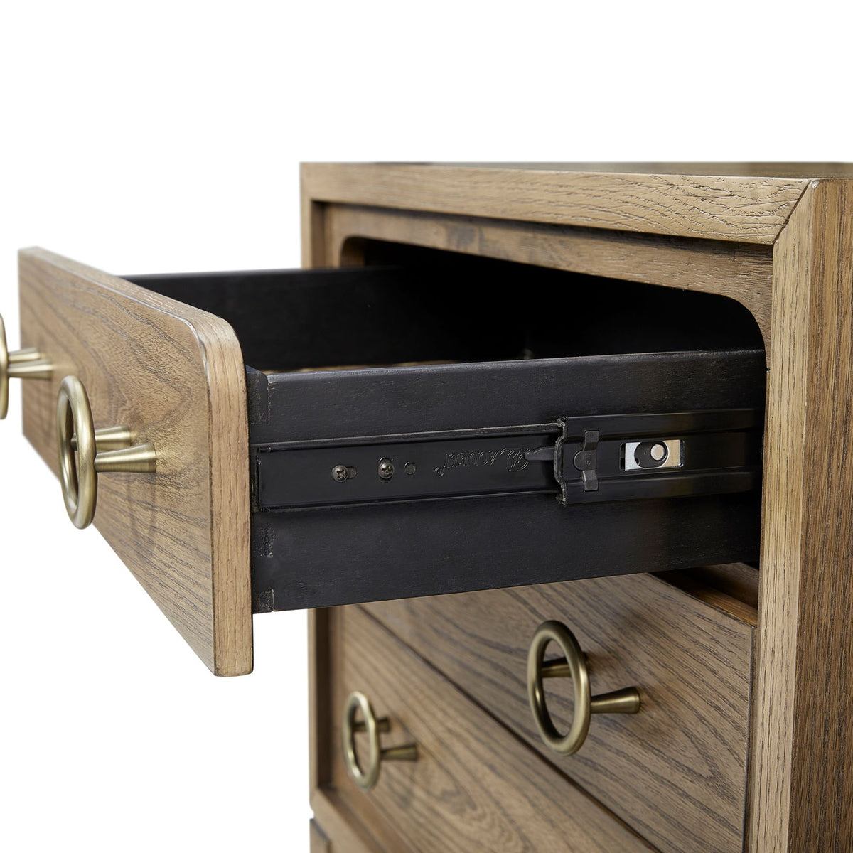 3 Drawer Nightstand With USB - Latte