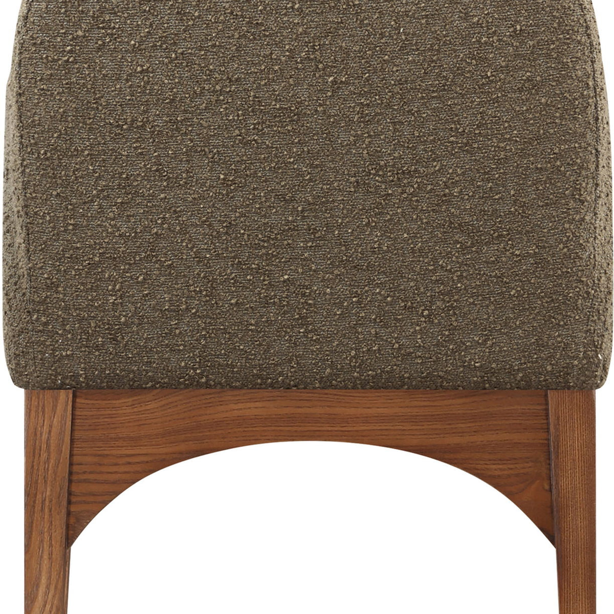 Waldorf - Boucle Dining Arm Chair With Brown Legs