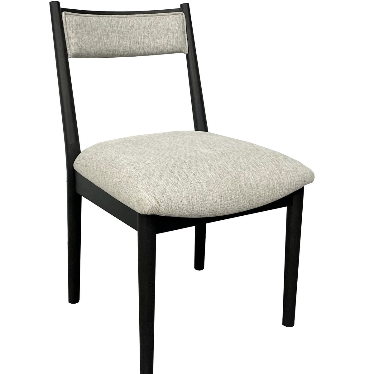 Comfortable Upholstery Cresent Chair (Set of 2) - Peppercorn