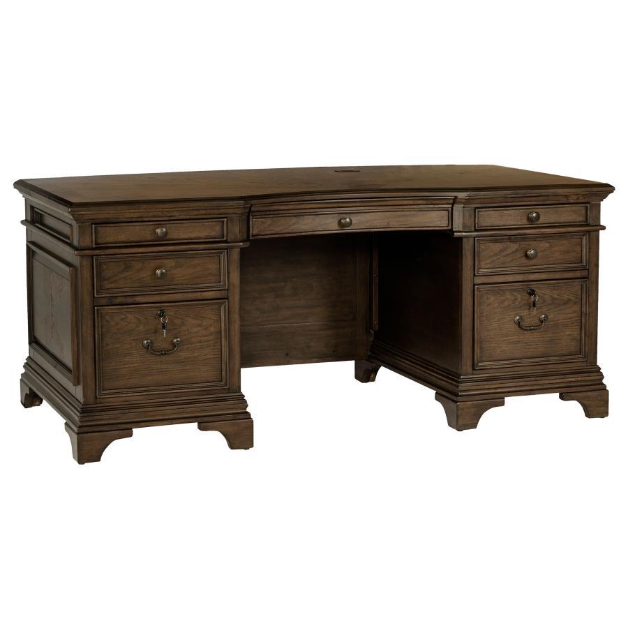 Hartshill - Executive Desk Base, Box 2 of 2 - Burnished Oak