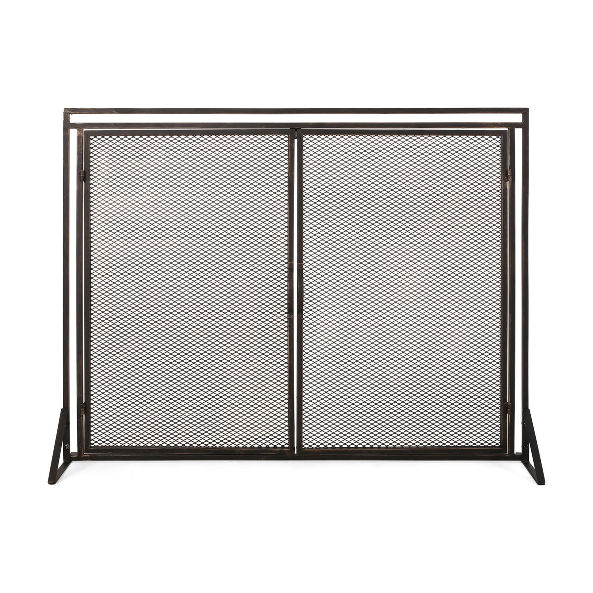 Samantha - Iron Fireplace Screen 2 Door Design