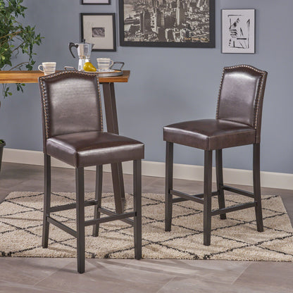 Counter Height Upholstered Bar Stools (Set of 2)