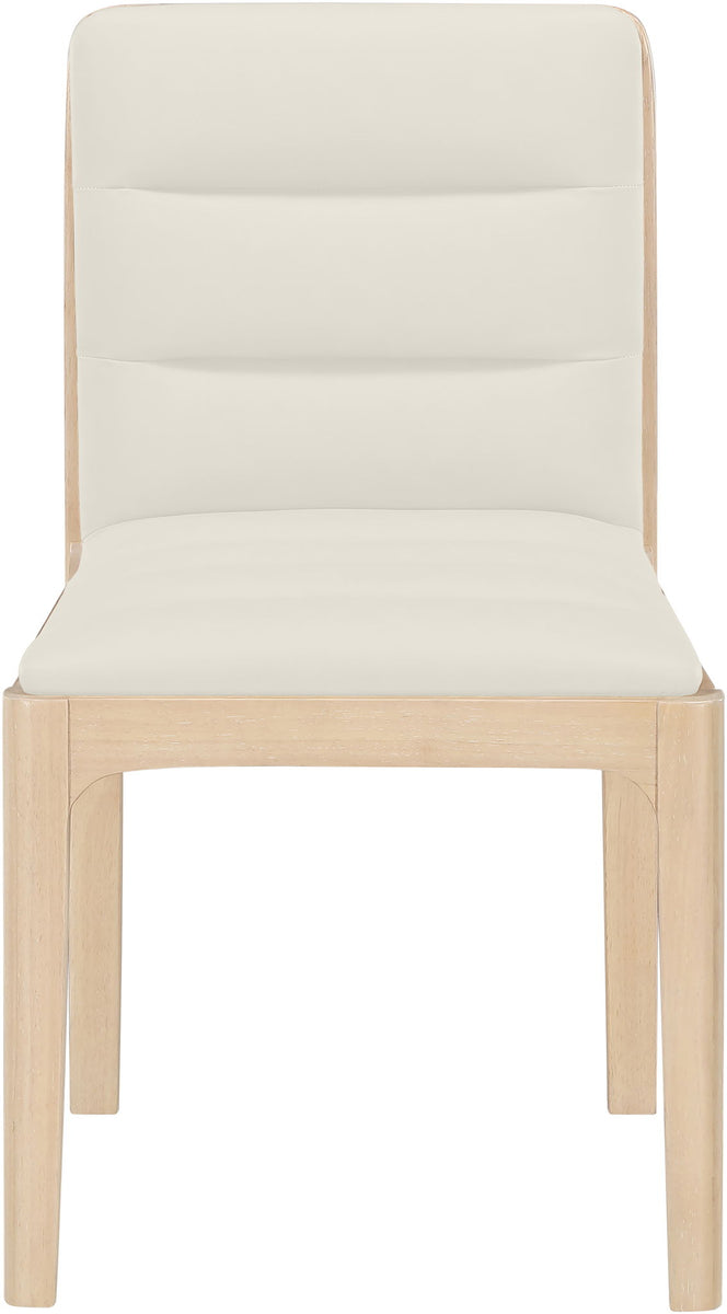 Ellis - Vegan Leather Upholstered Dining Chair (Set of 2) - Natural Base