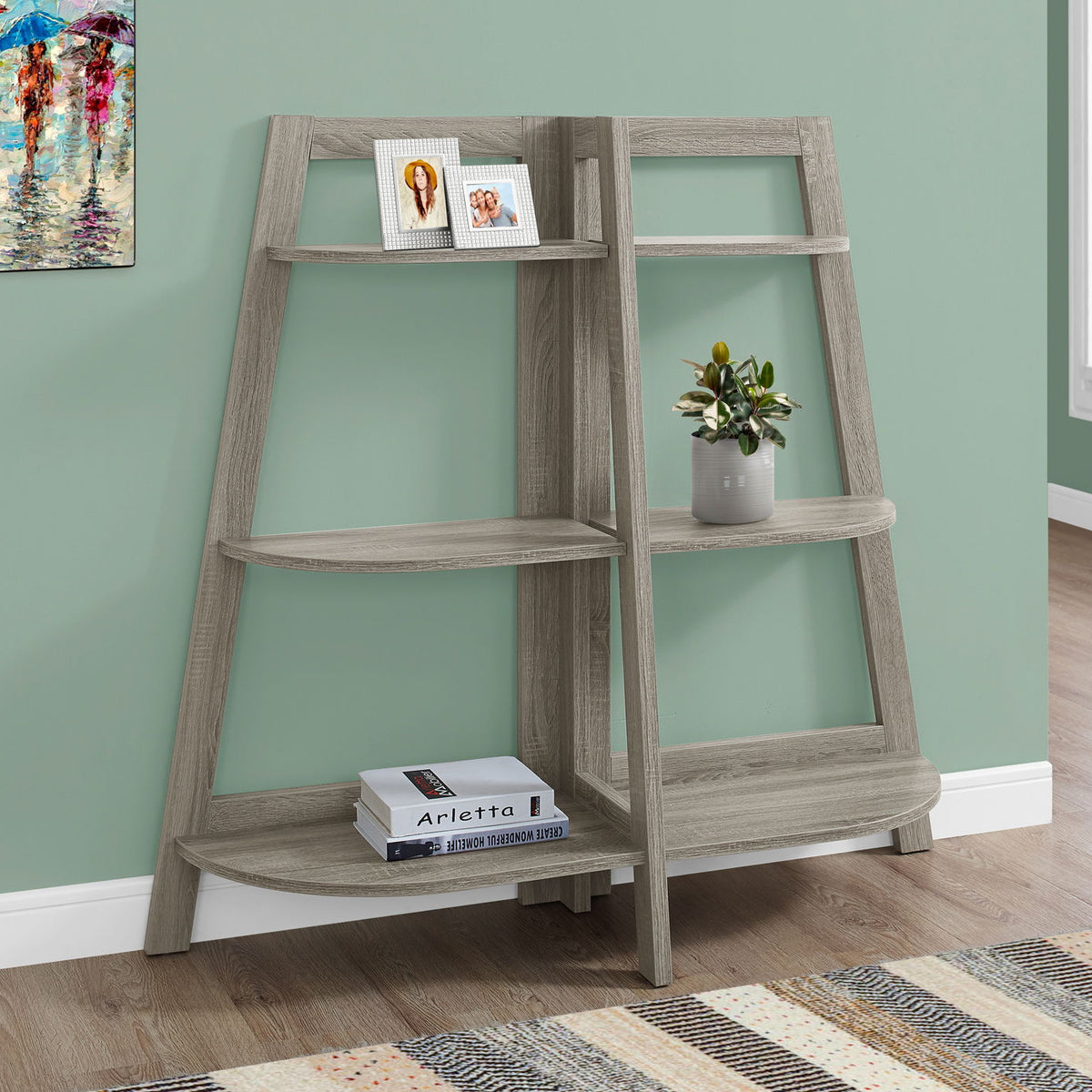 Bookshelf, Bookcase, Etagere, 3 Tier, For Office, Contemporary & Modern