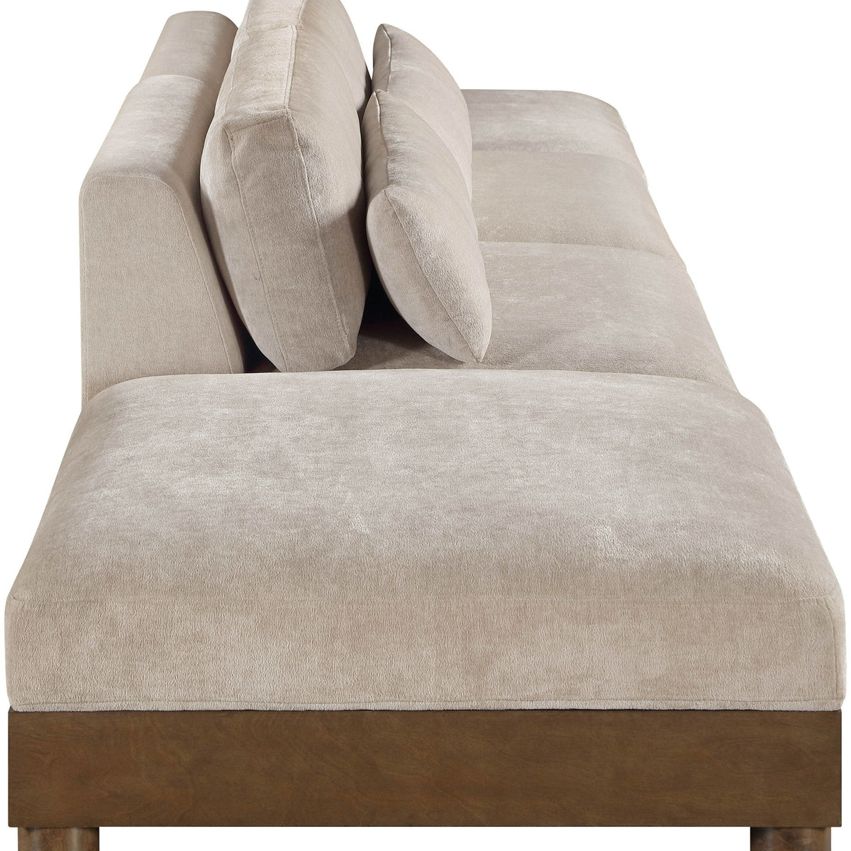 Turin - Chenille Fabric Upholstered Modular Sectional - Taupe