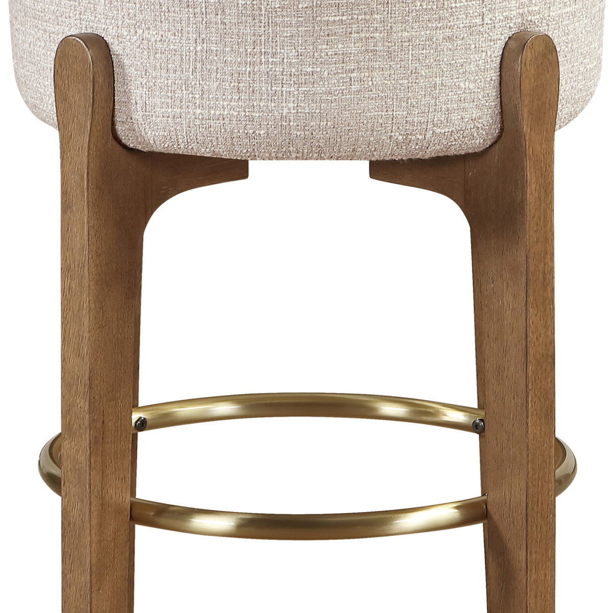 Torino - Backless Counter Stool With Brushed Brown Base (Set of 2)