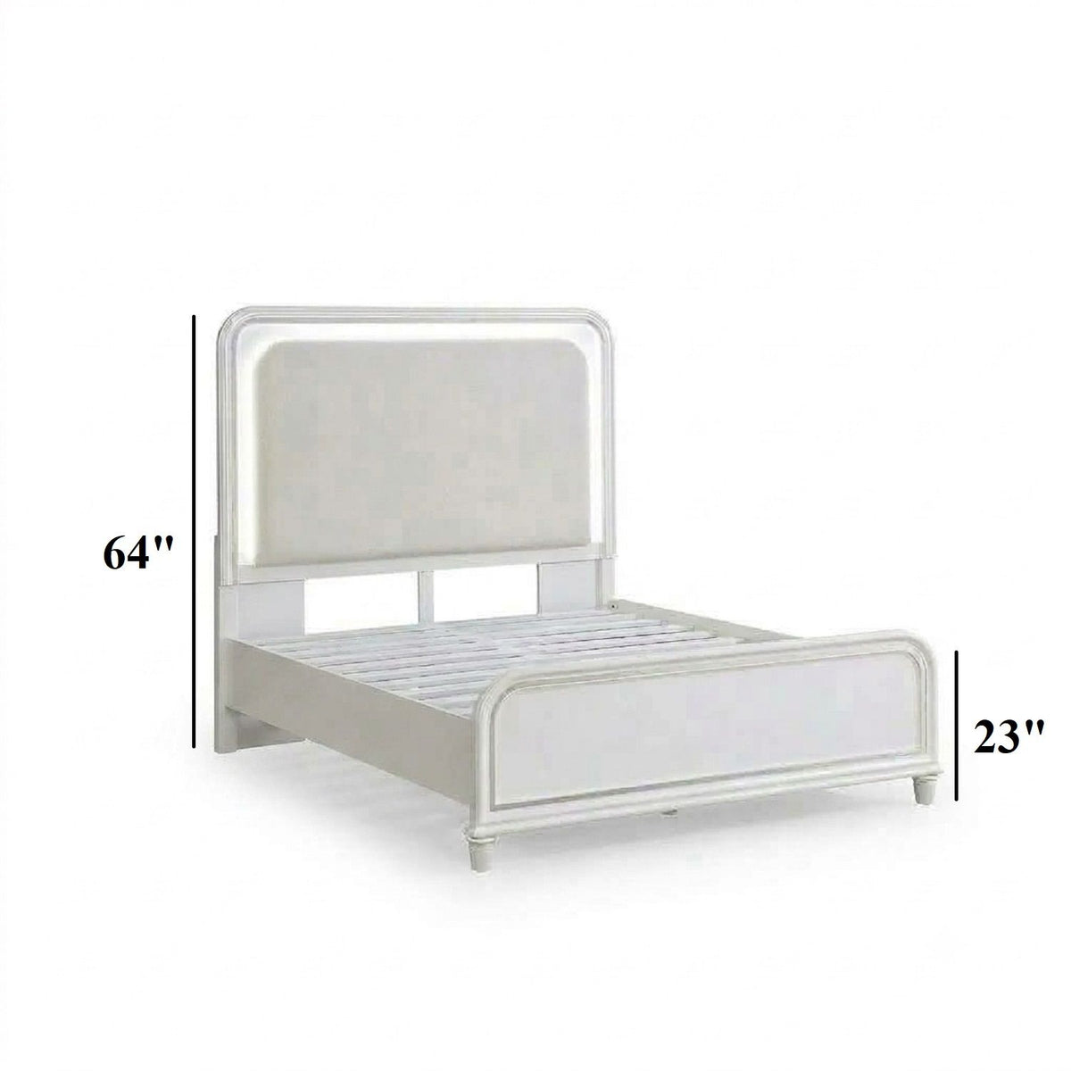 Bedroom Sets With LED Lights And Panel Headboard