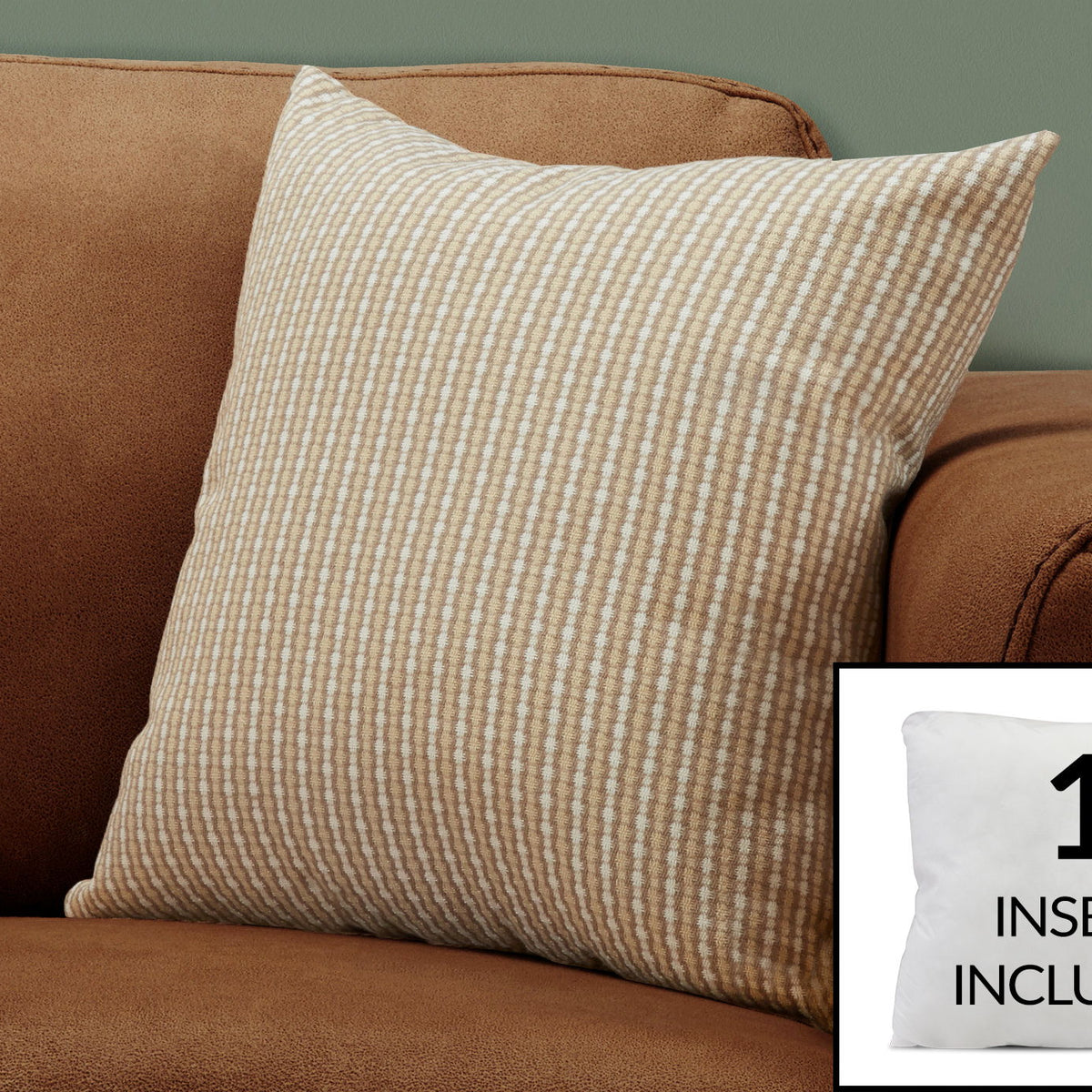 Pillows, Square, Insert Included, Decorative Throw, Hypoallergenic