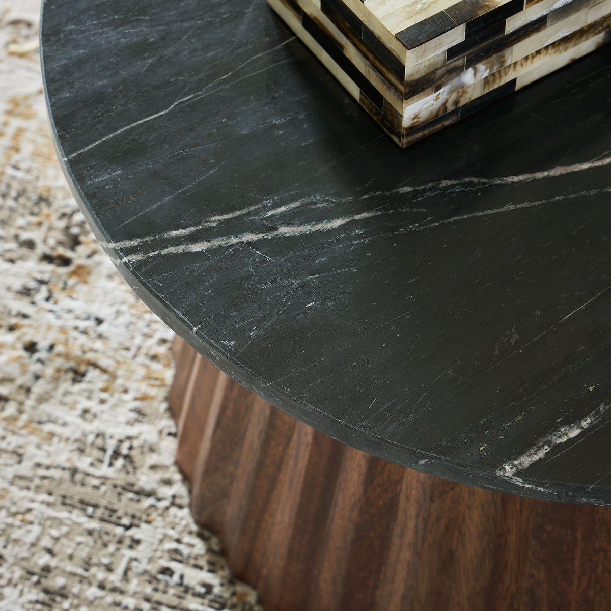 Ceilby - Accent Cocktail Table - Black / Brown