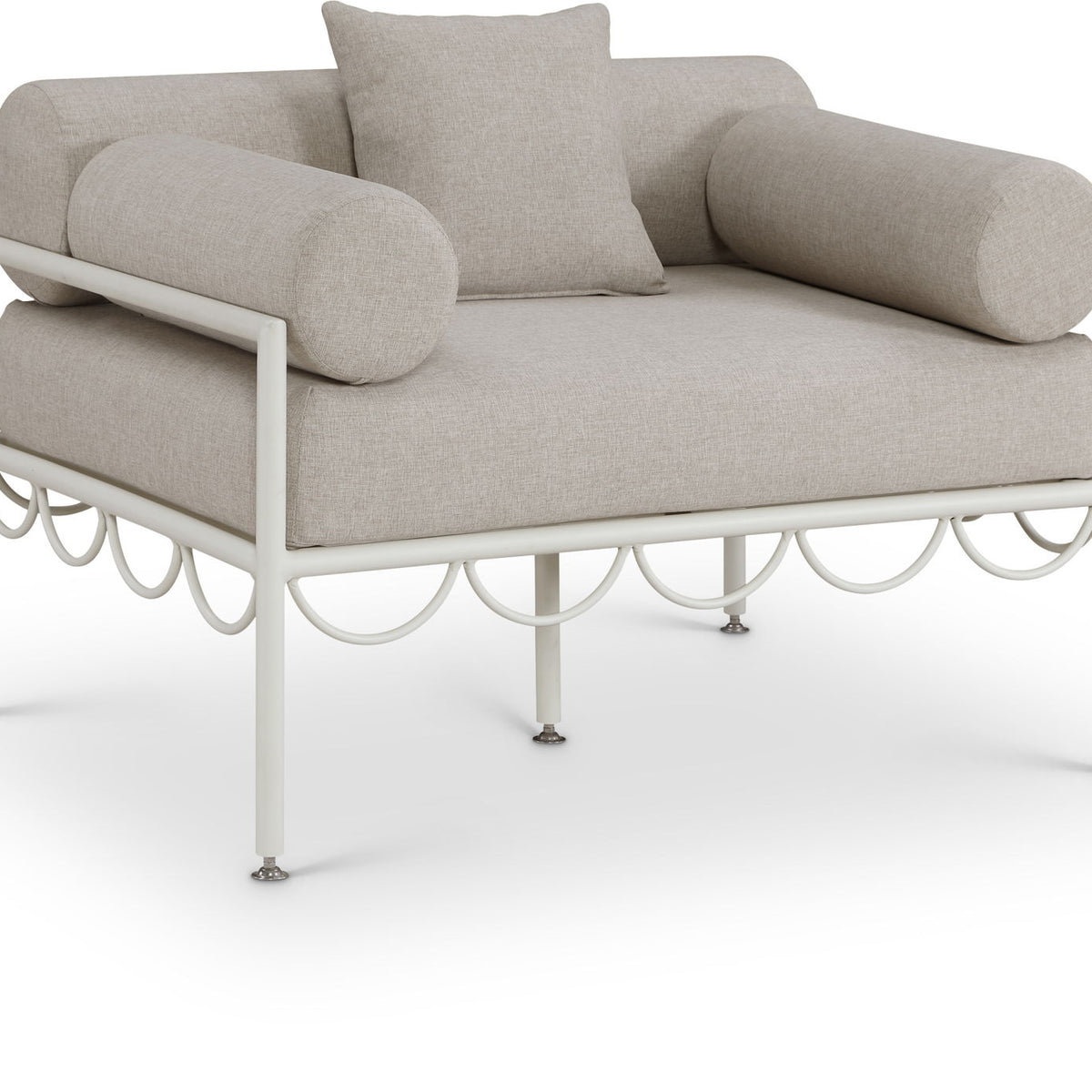 Portofino - Resilient Water Repellent Fabric Upholstered Outdoor Patio Chair