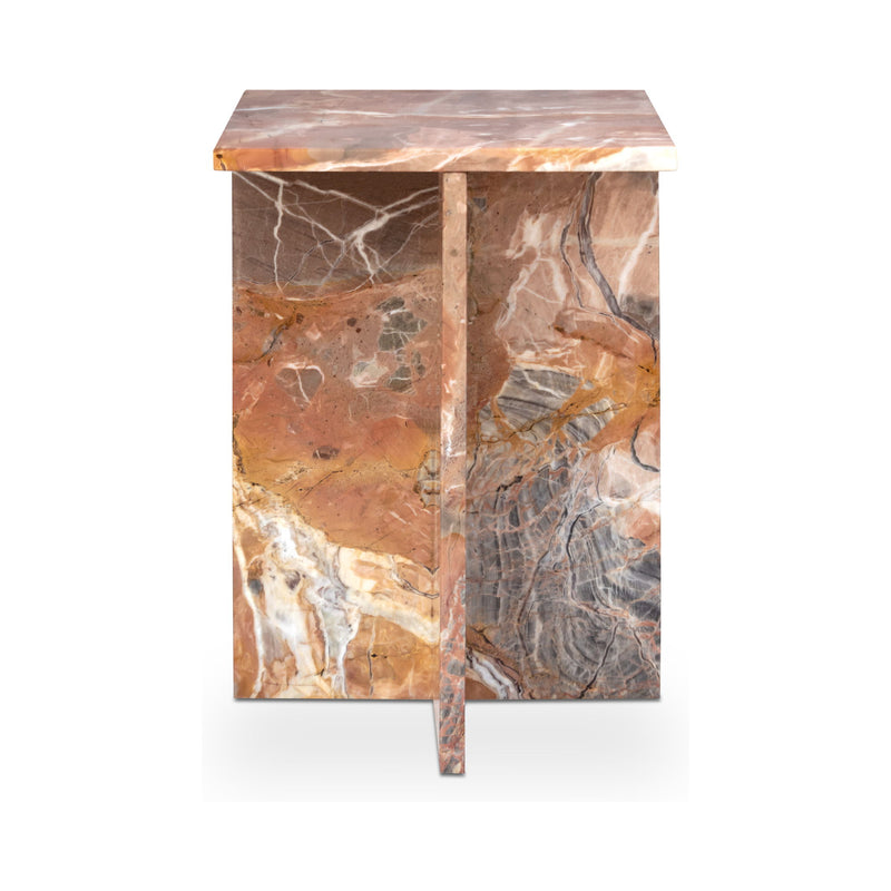 Blair - Accent Table Levante Marble - Orange