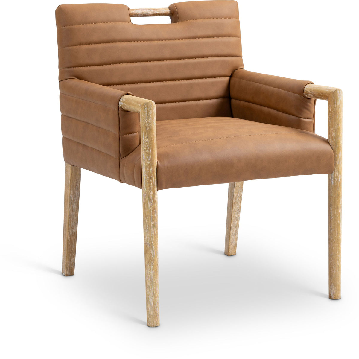 Aimee - Dining Arm Chair - Light Brown Legs