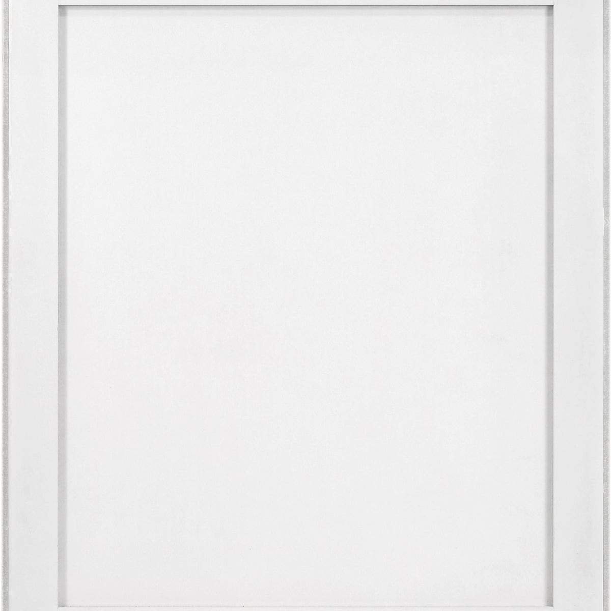 Modernist - Mirror With Stainless Steel Base - White