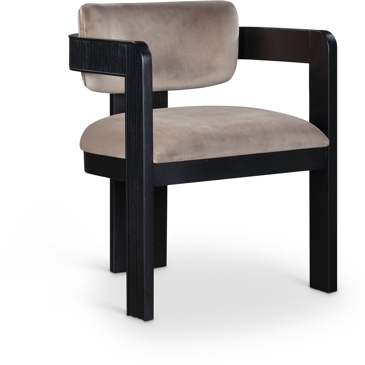 Sacha - Velvet Dining Chair With Black Base (Set of 2)