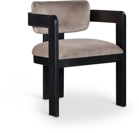 Sacha - Velvet Dining Chair With Black Base (Set of 2)
