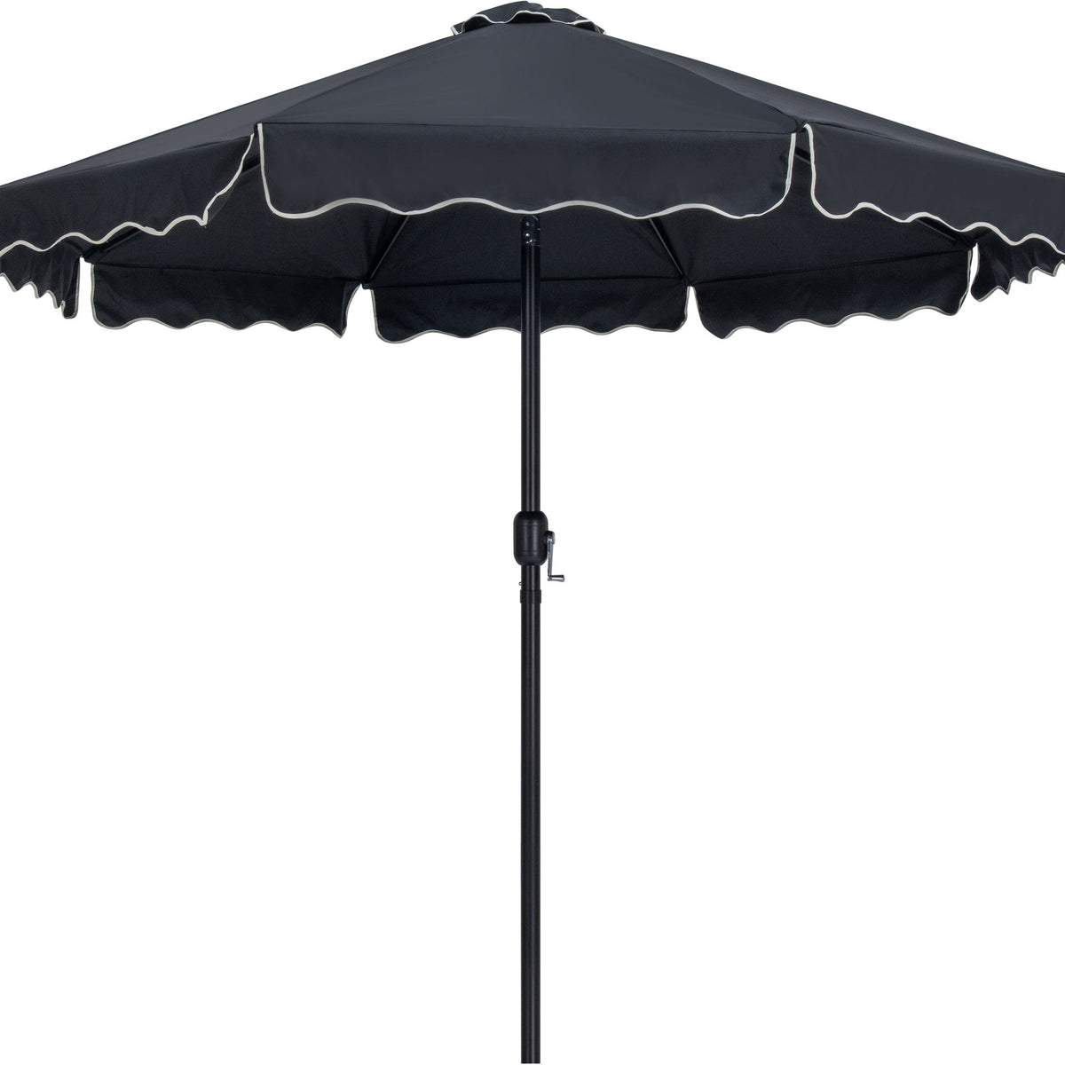 Amalfi - Patio Umbrella - Black Base / Black Pole