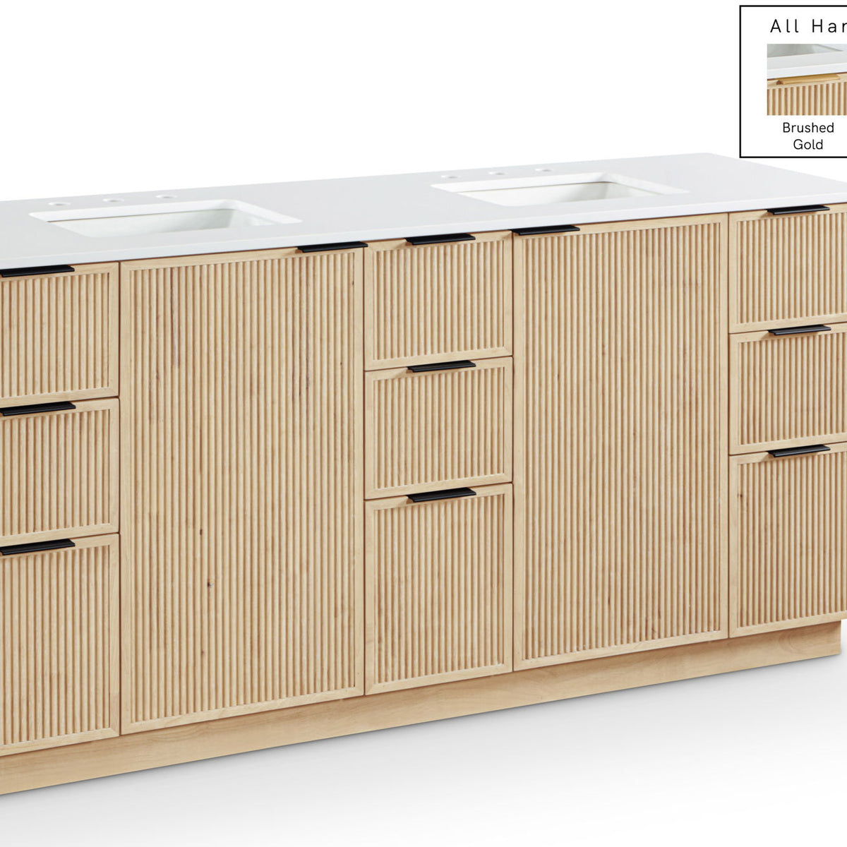 Willard - Engineered Stone And Solid Wood Bathroom Vanity